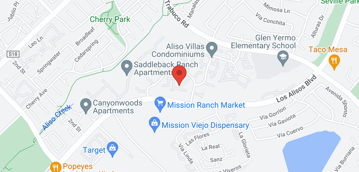 map of 26164 Via Pera Unit #3, Mission Viejo, CA 92691